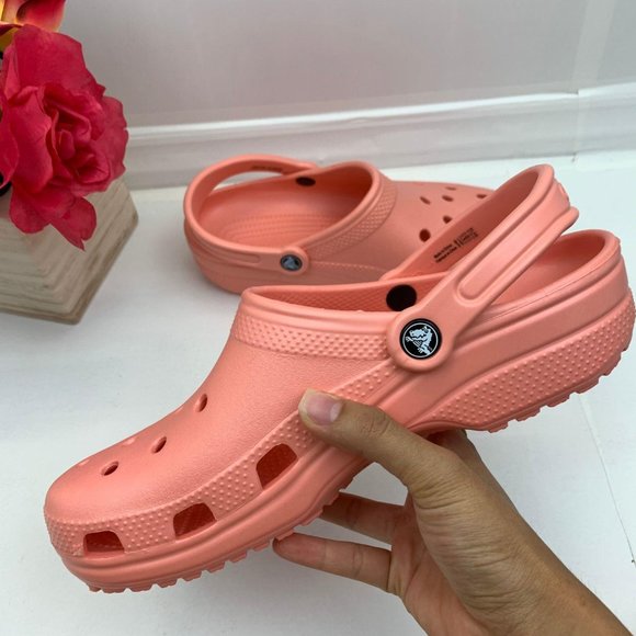 melon crocs size 8